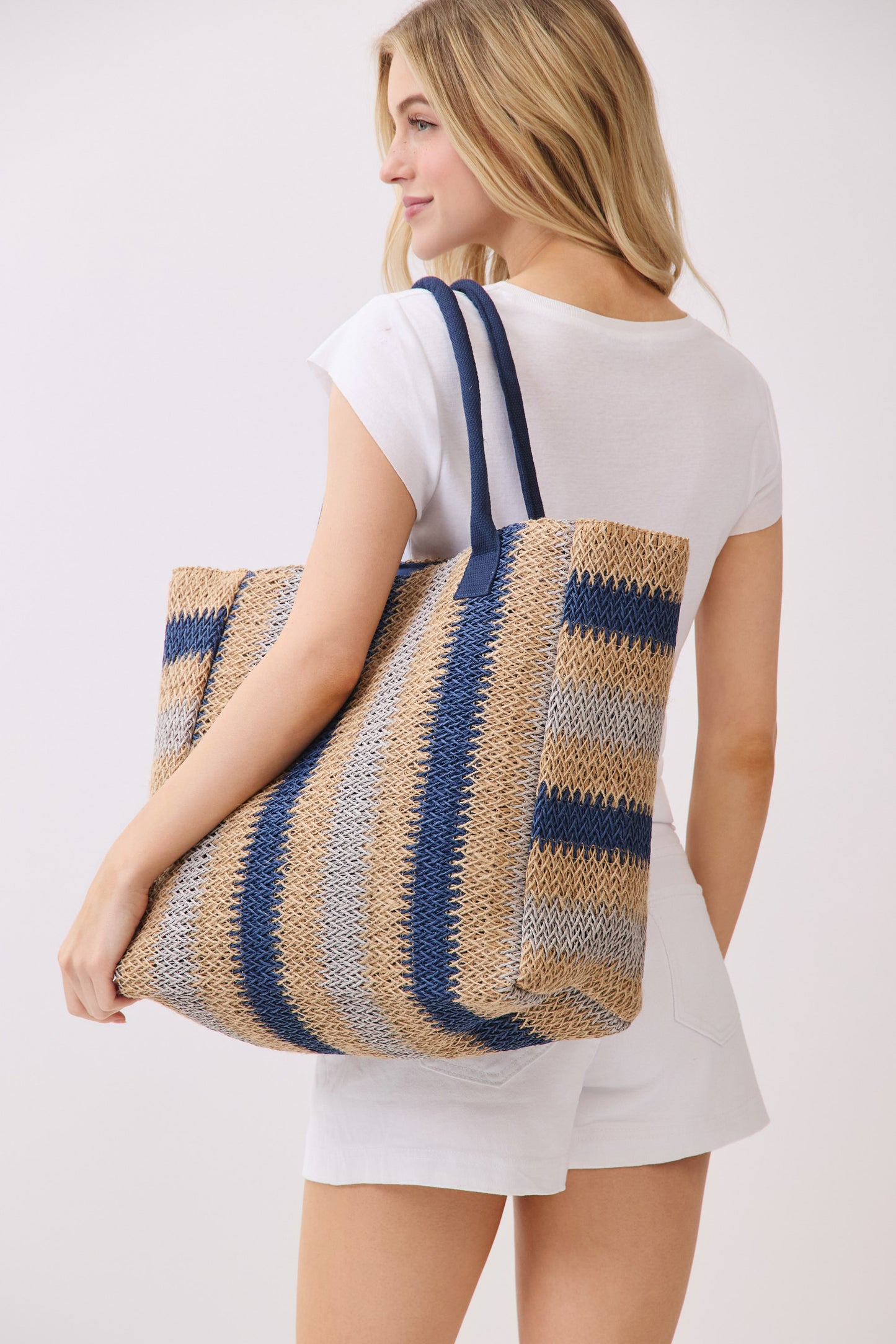 P0016 | Loomed Fiber Open Tote Bag | MB0324