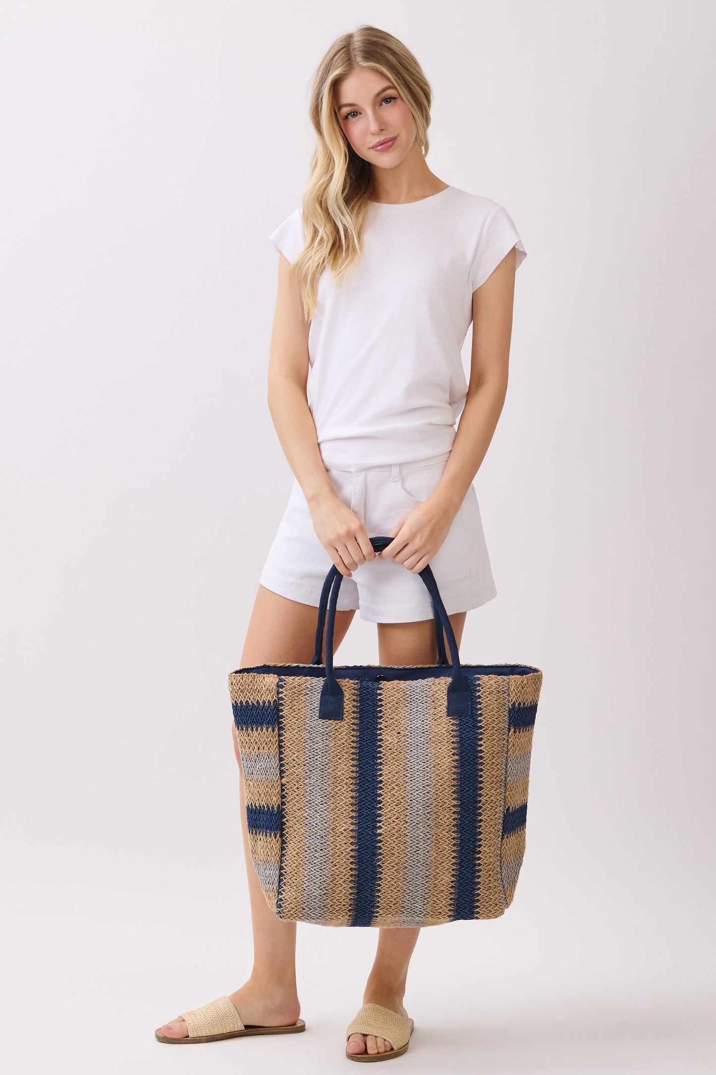 P0016 | Loomed Fiber Open Tote Bag | MB0324