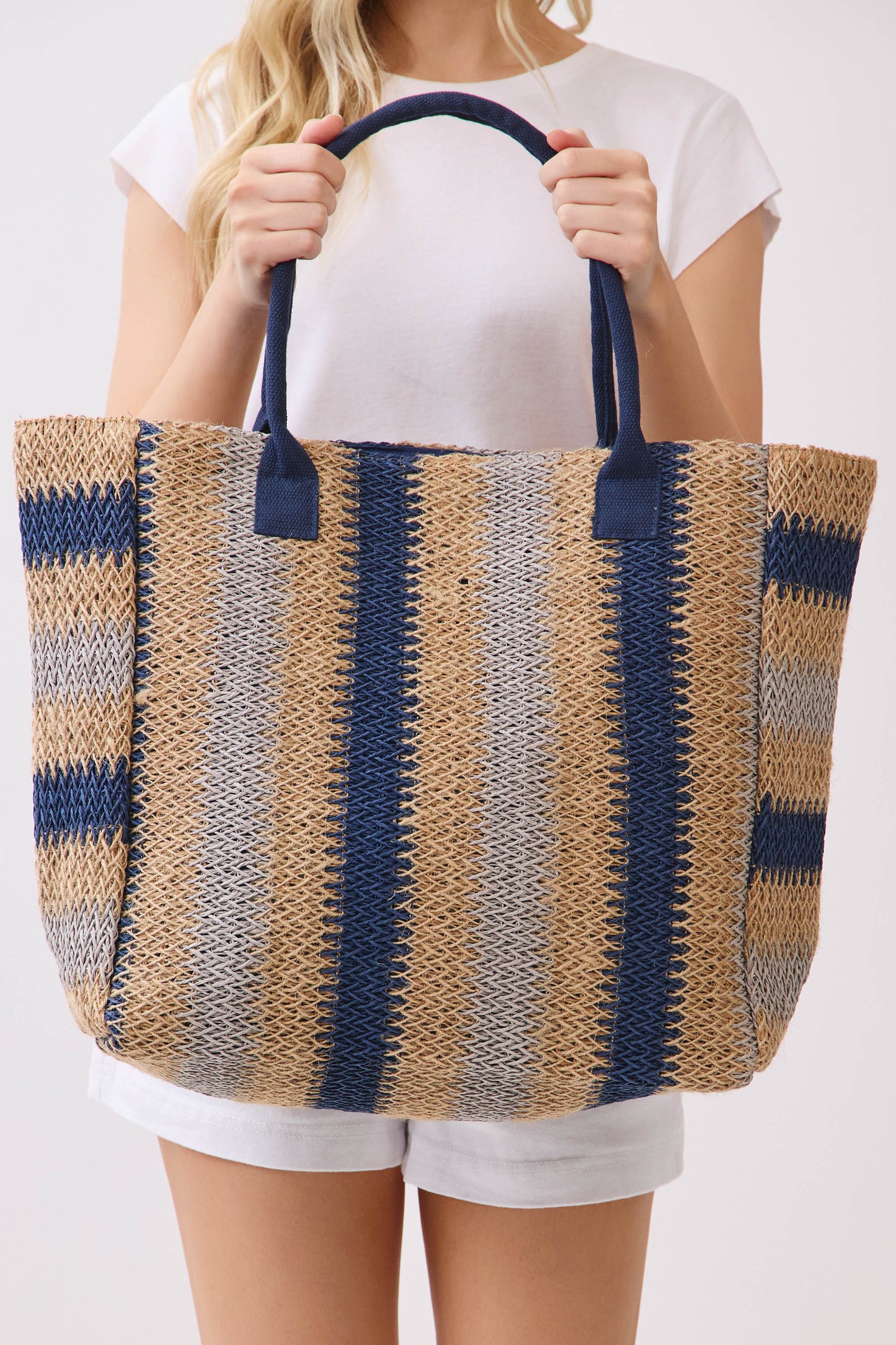 P0016 | Loomed Fiber Open Tote Bag | MB0324
