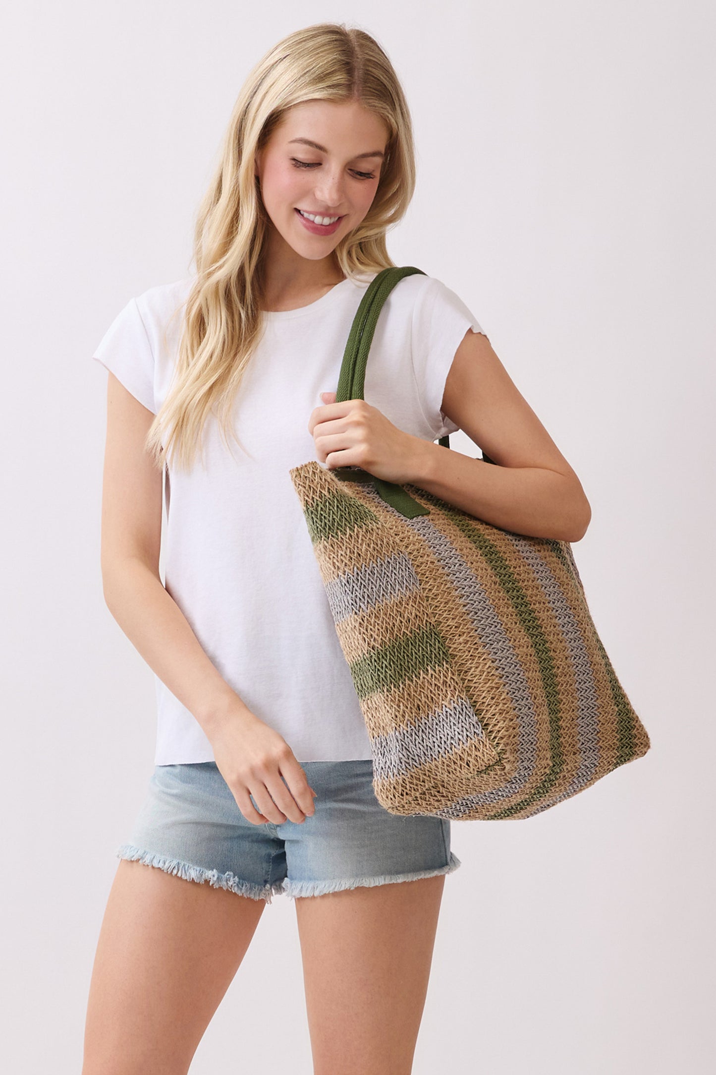P0016 | Loomed Fiber Open Tote Bag | MB0324