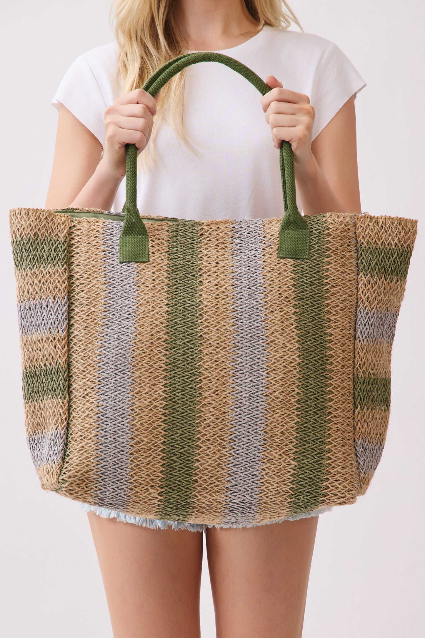 P0016 | Loomed Fiber Open Tote Bag | MB0324