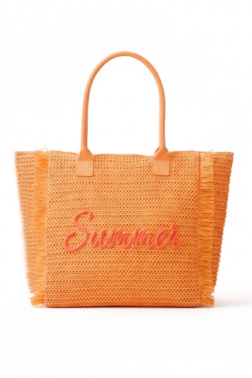 P0018 | Summer Script Woven Tote Bag | MB0326