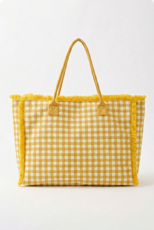 P0020 | Classic Check Pattern Tote Bag | MB0327