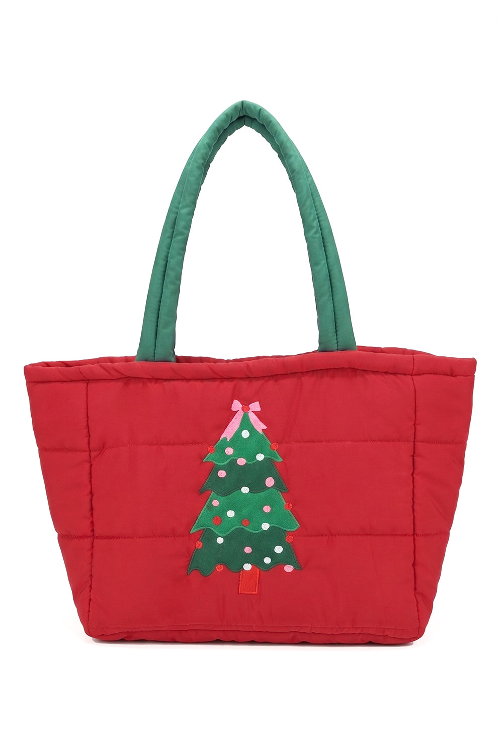 Christmas Tree Quilted Tote Bag | P0034