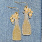 E1264 ME10605 Wine Bottle Drop Dangle Earrings