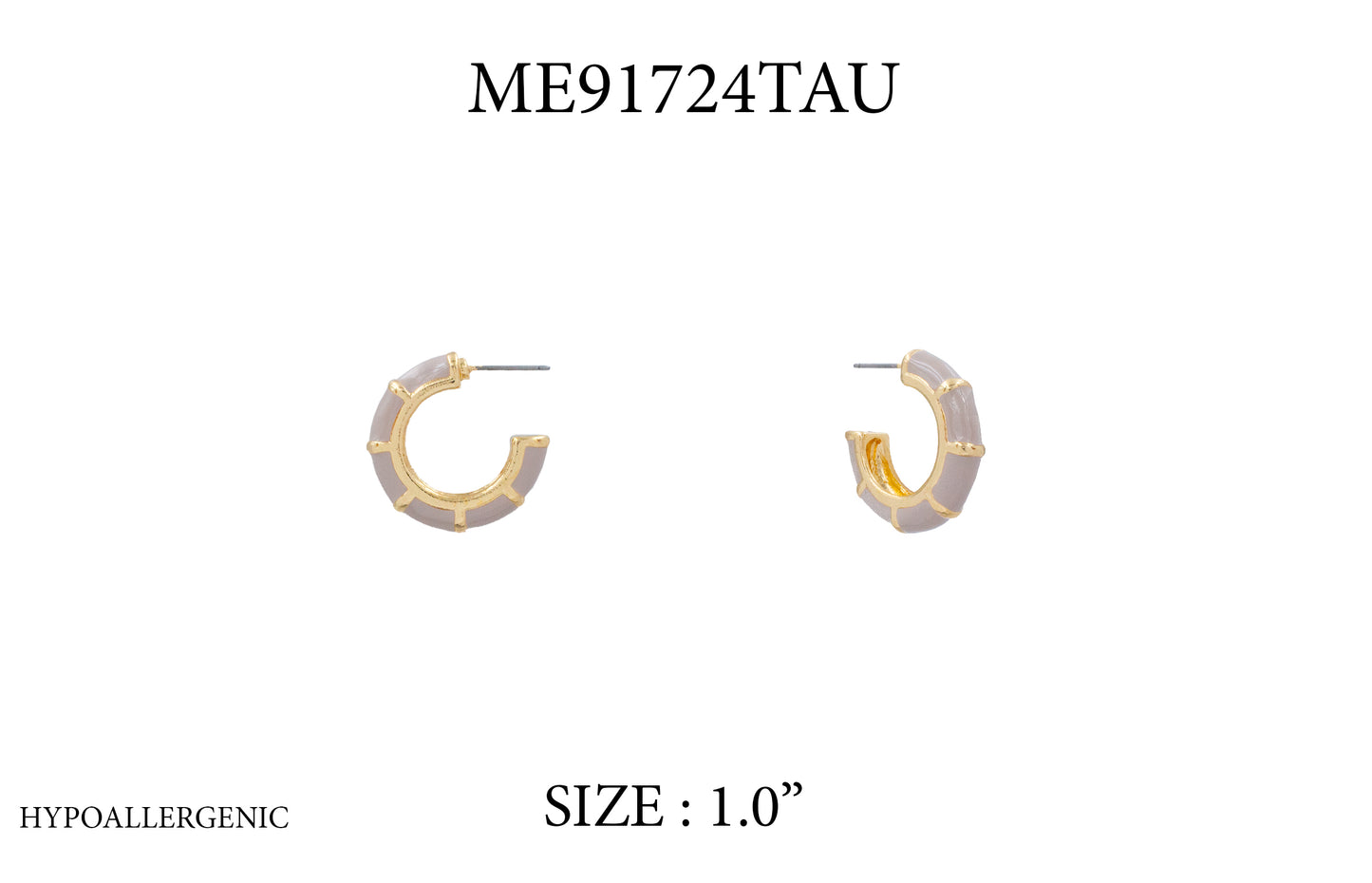 E0270 | Sculpted Enamel Hoop Earrings | ME91724