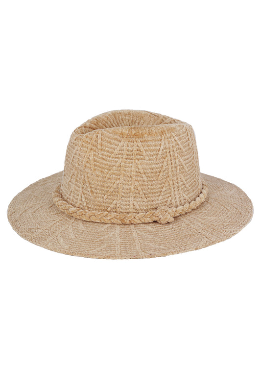 HT0001 MH0171 Chenille Pattern Fedora