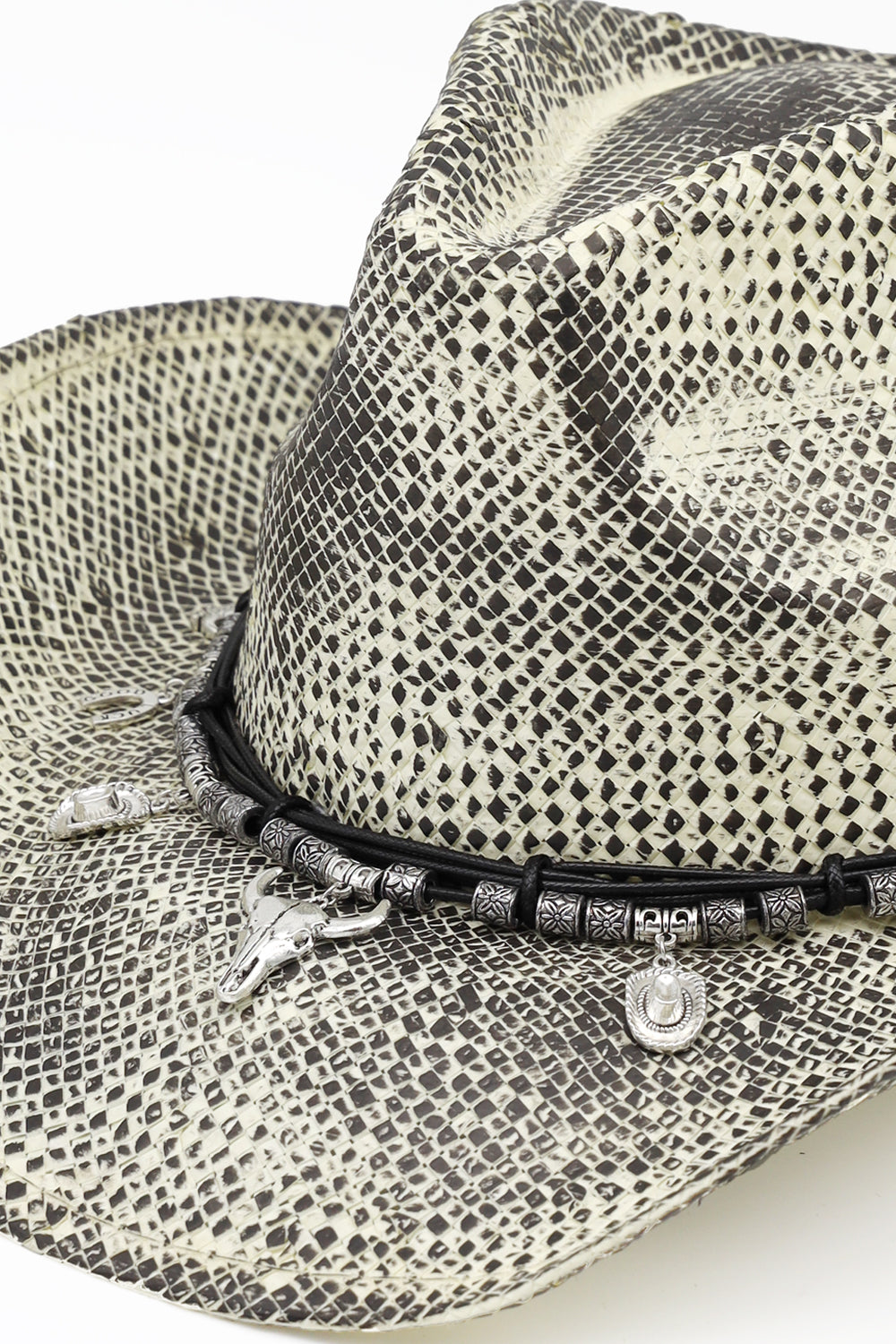 HT0145 | Snakeskin-Texture Western Cowboy Hat | MH0344