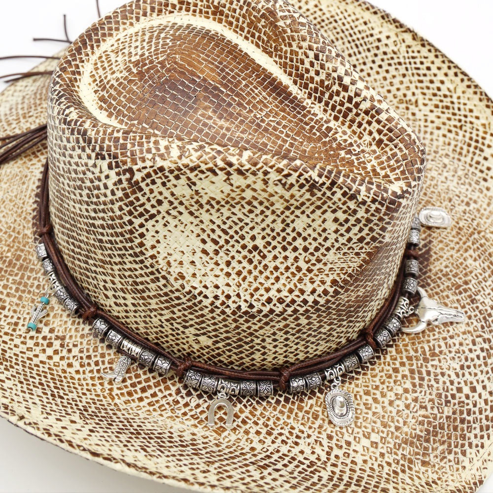 HT0145 | Snakeskin-Texture Western Cowboy Hat | MH0344