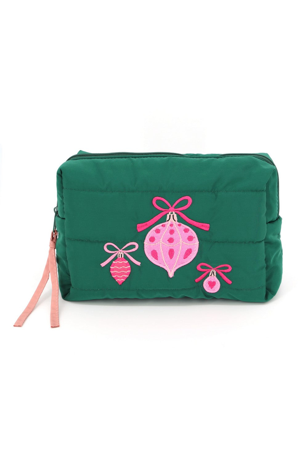 Holiday Ornament Quilted Pouch | P0033