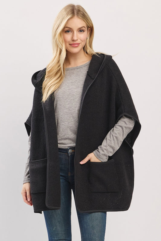 PC66 MS0461 HOODED PONCHO