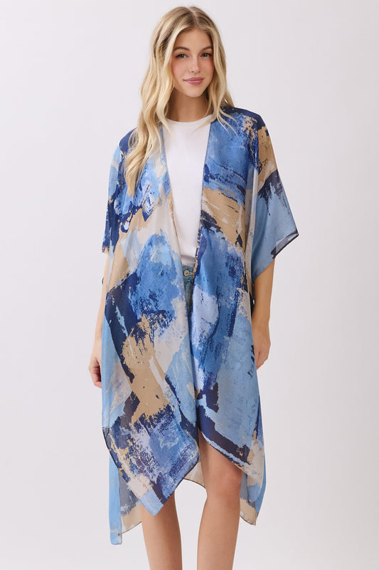 PC79 | Modern Brushstroke Kimono | MS0471
