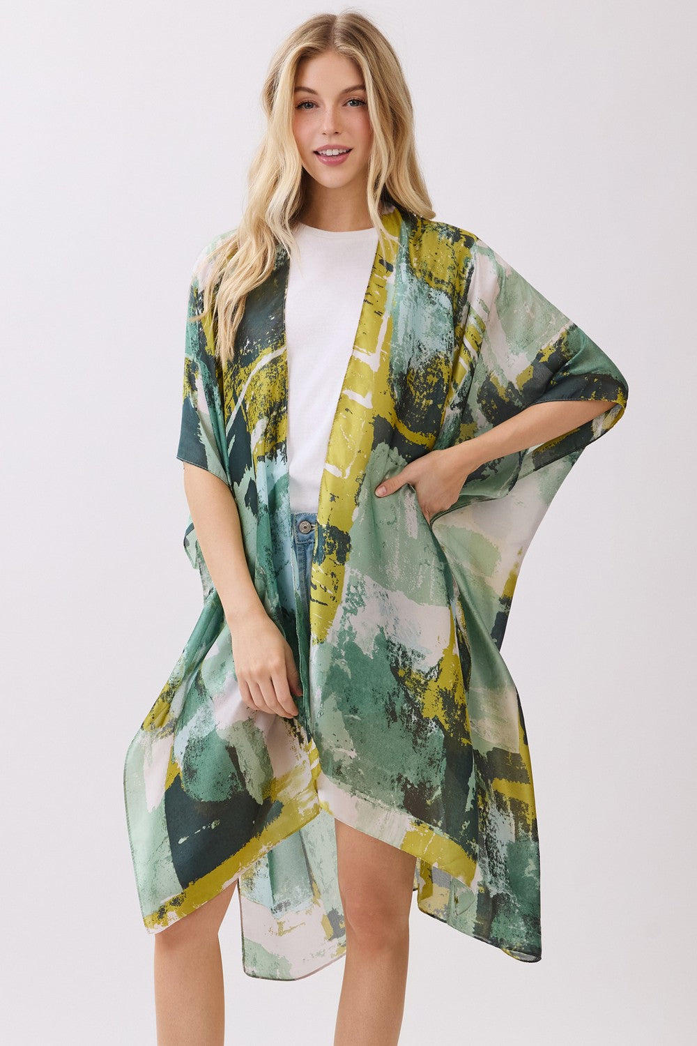 PC79 | Modern Brushstroke Kimono | MS0471