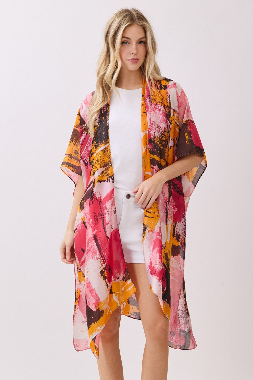 PC79 | Modern Brushstroke Kimono | MS0471