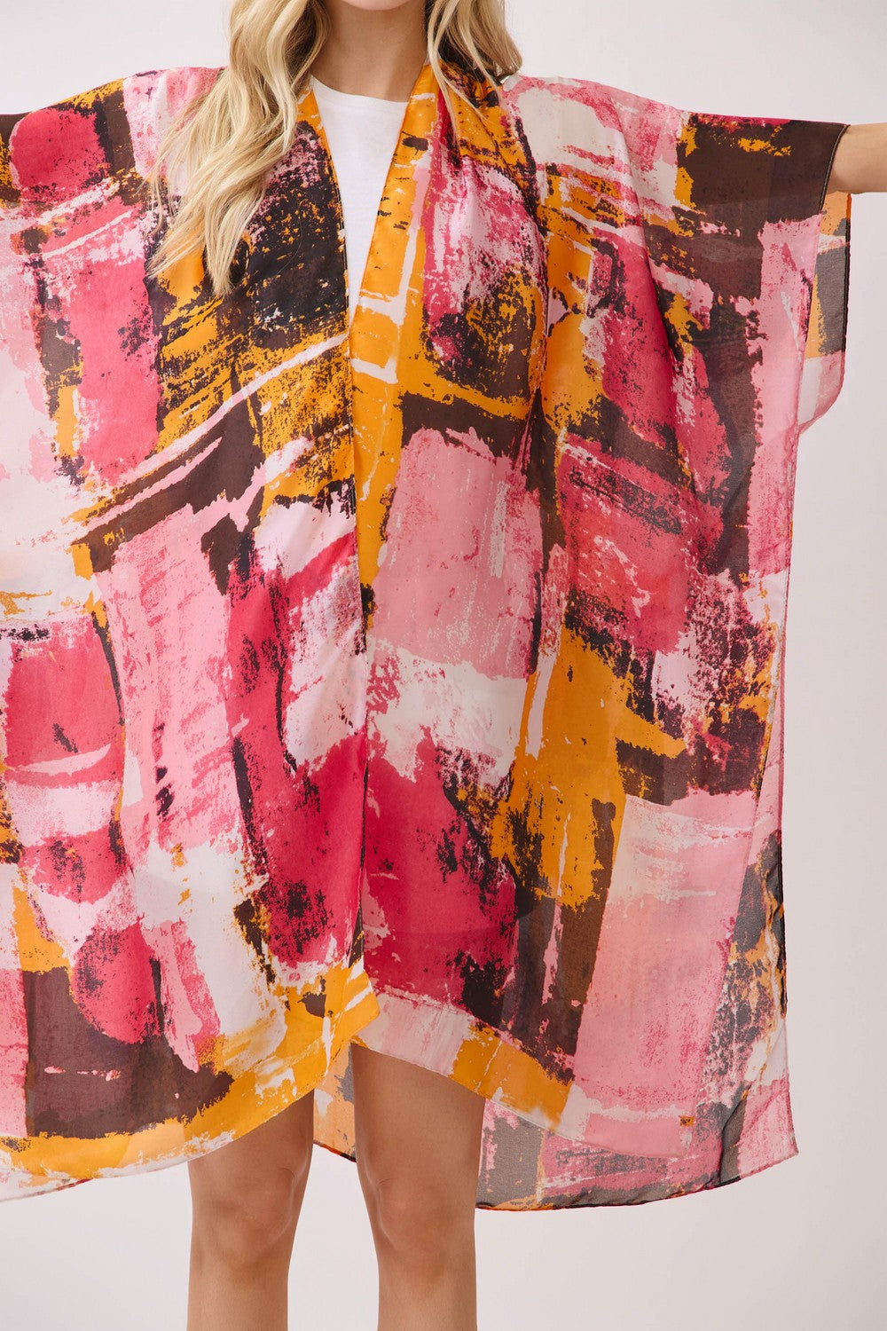 PC79 | Modern Brushstroke Kimono | MS0471