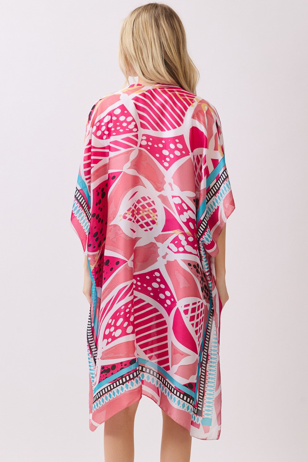 PC80 | Abstract Print Kimono Wrap | MS0472