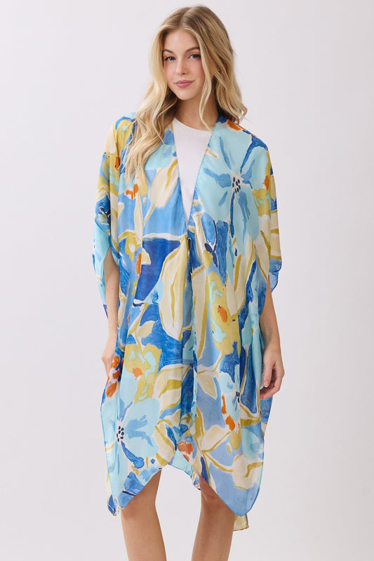 PC84 | Tropical Floral Kimono | MS0474