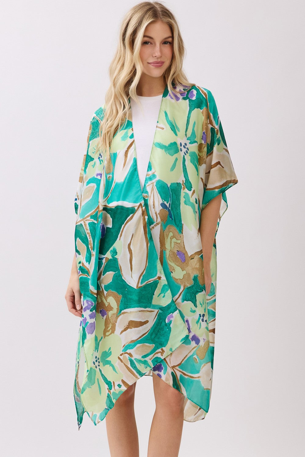 PC84 | Tropical Floral Kimono | MS0474