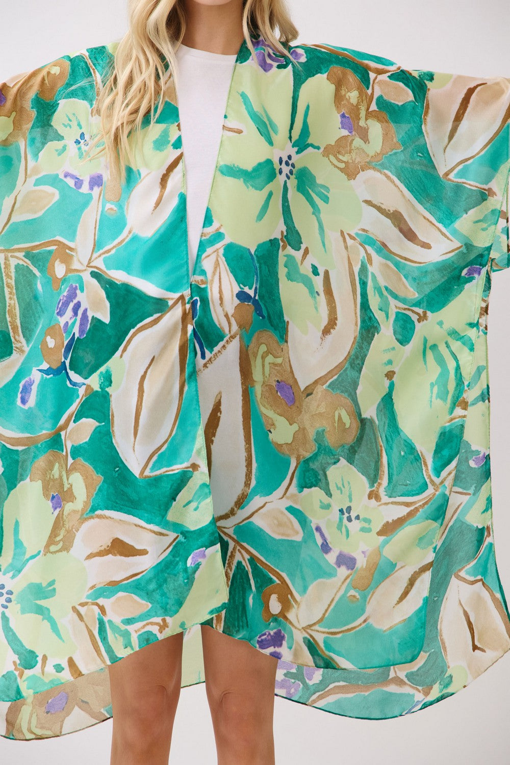 PC84 | Tropical Floral Kimono | MS0474