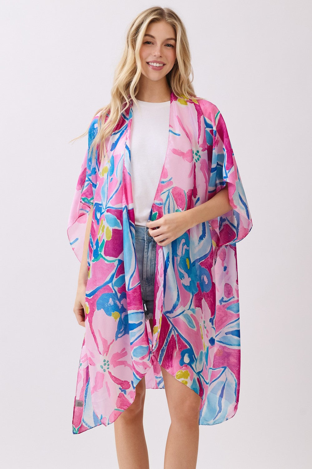 PC84 | Tropical Floral Kimono | MS0474