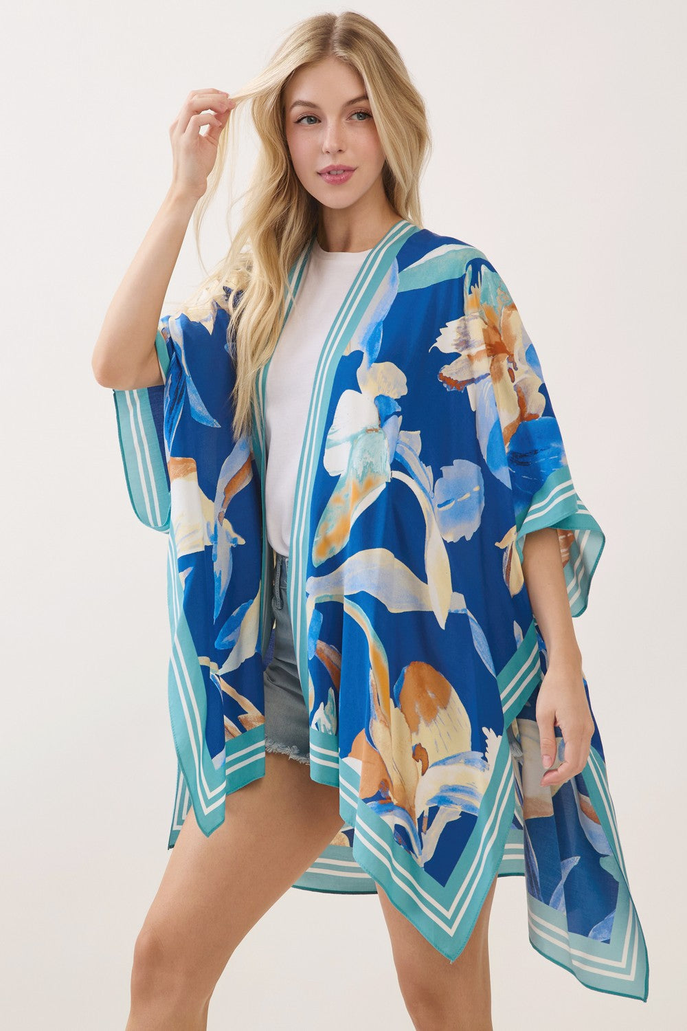 PC83 | Floral Print Kimono Wrap | MS0479