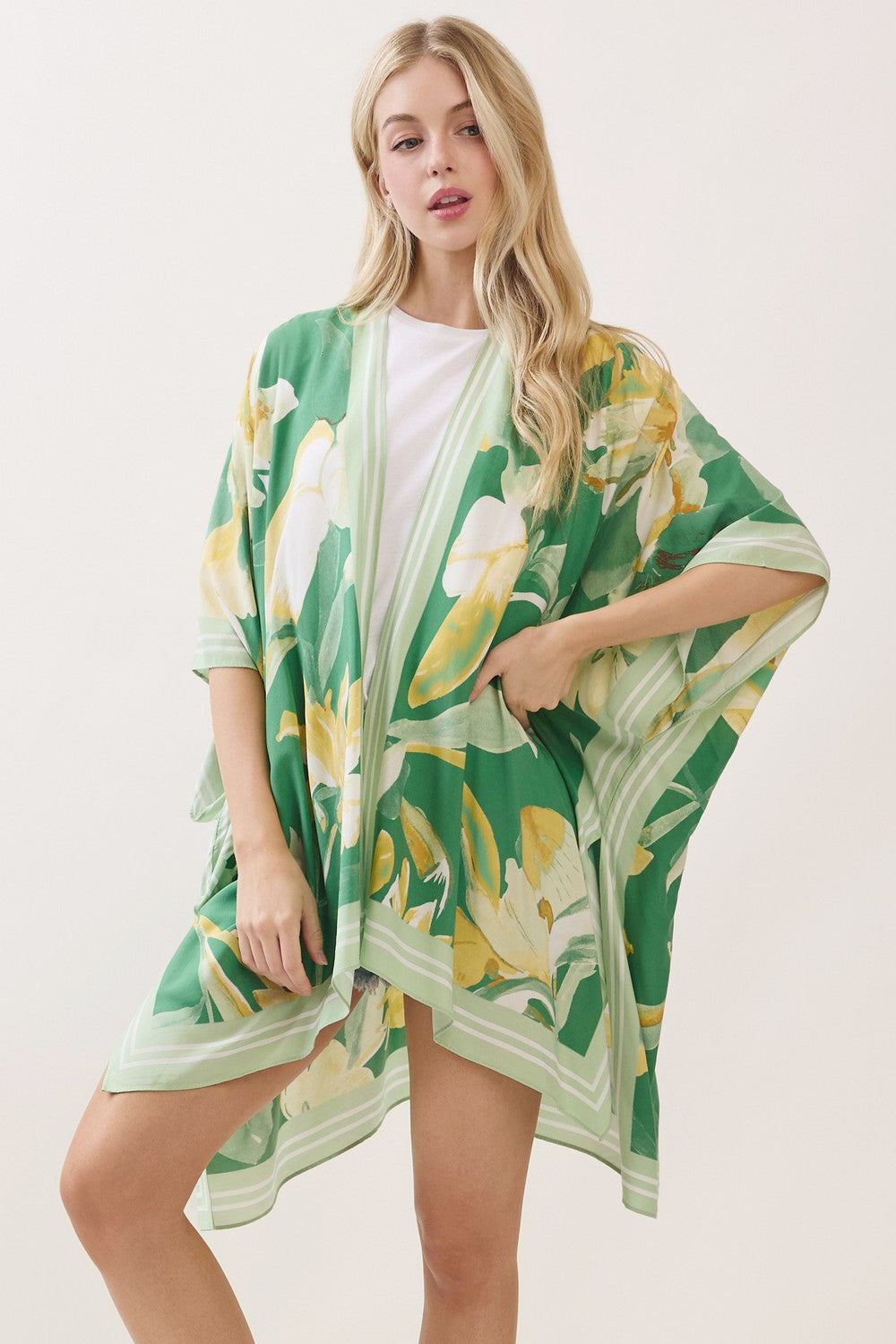 PC83 | Floral Print Kimono Wrap | MS0479