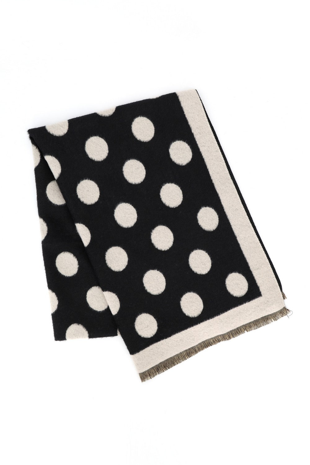 Two Tone Polka Dots Scarf Wrap | SS0025