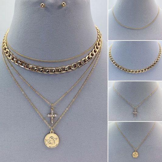 N0667 CNE1192 MULTI NECKLACES
