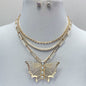 N0646 KS5101 Butterfly Pendant Necklace