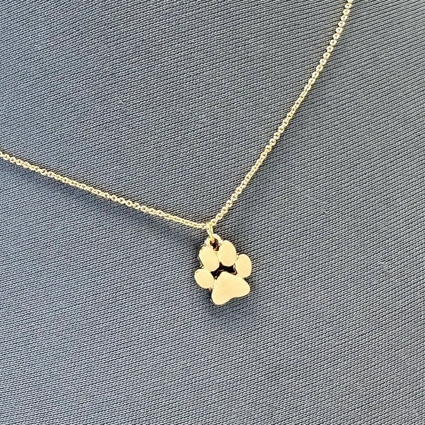 N0587 16837 Paw Pendant Necklace