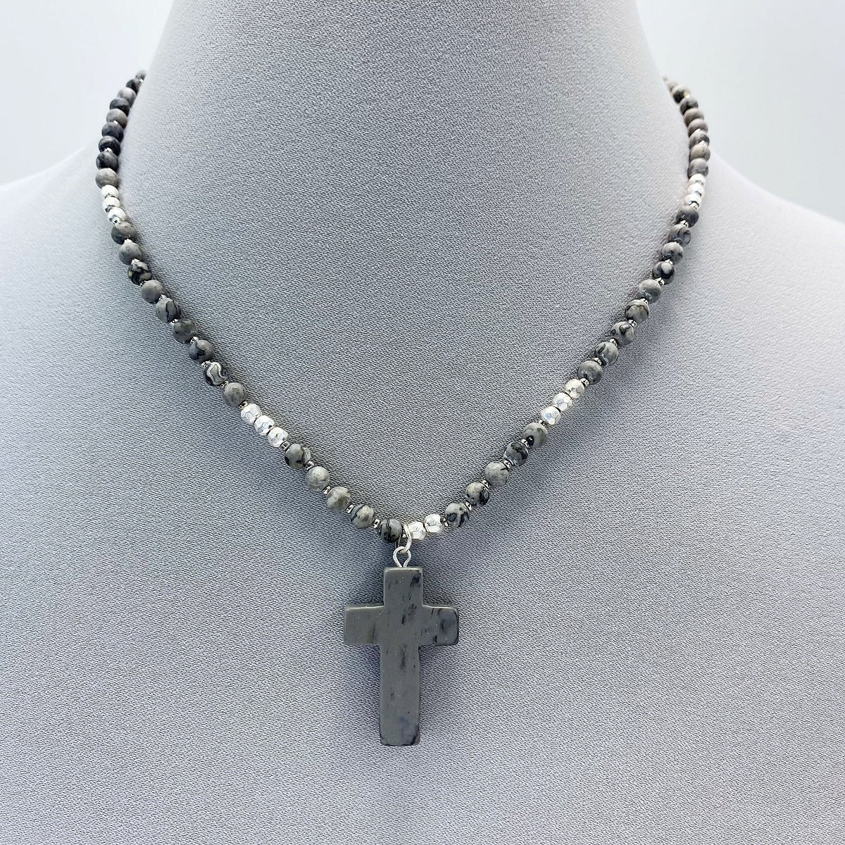 N0513 JN0544 Cross Shape Mini Pendant Necklace