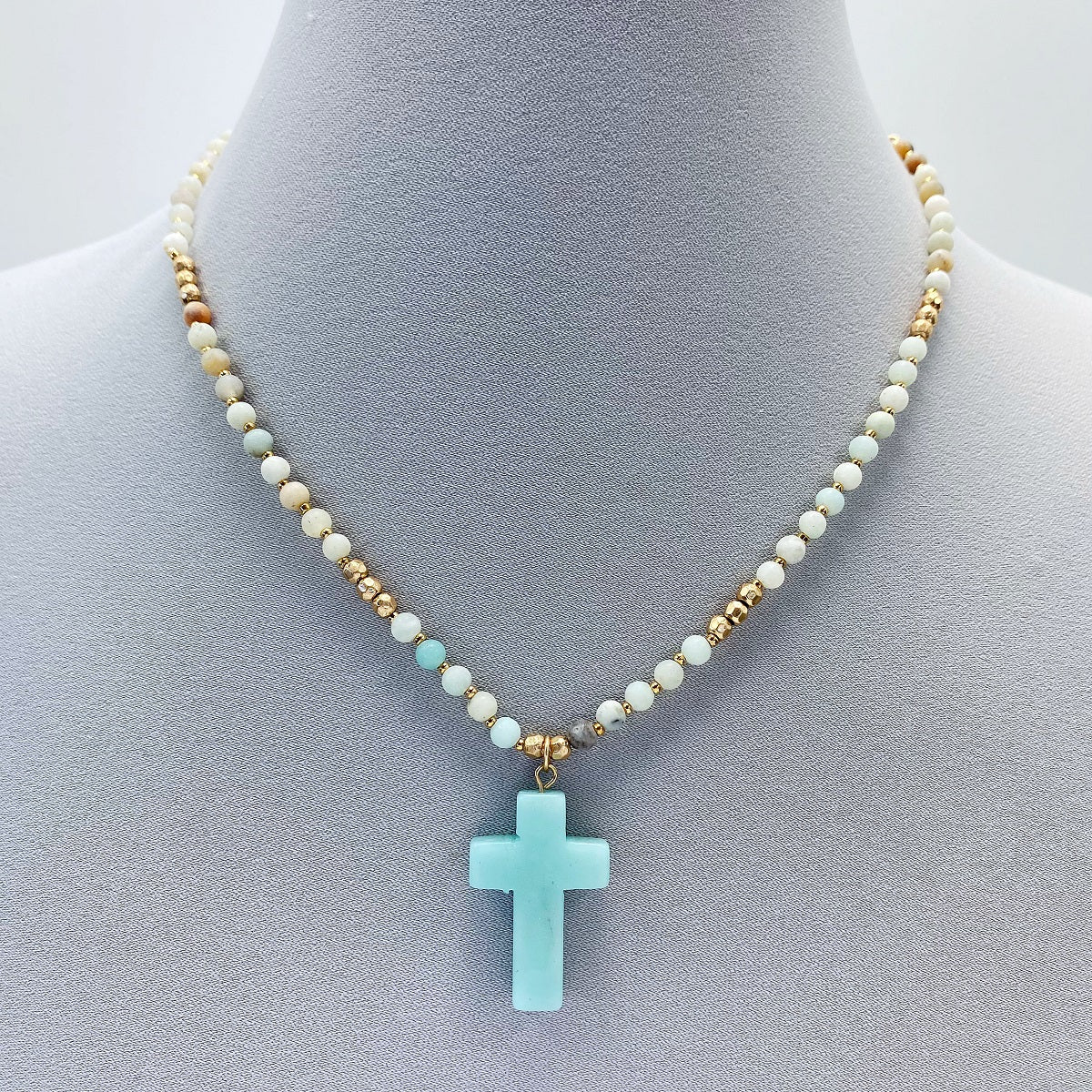 N0513 JN0544 Cross Shape Mini Pendant Necklace