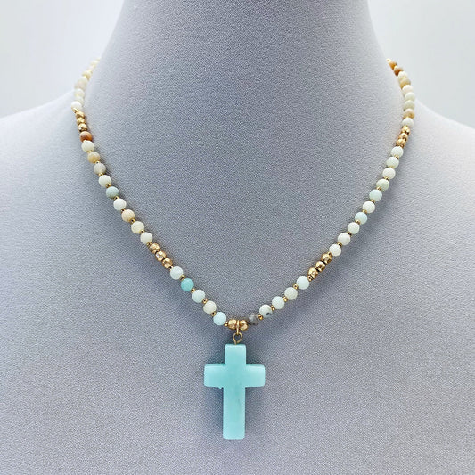 N0513 JN0544 Cross Shape Mini Pendant Necklace