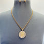 N0645 KS3112 Circle Pendant Necklace