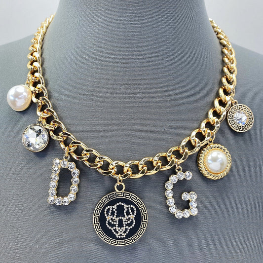 N0654 YN3559 Charms Dangle Necklace