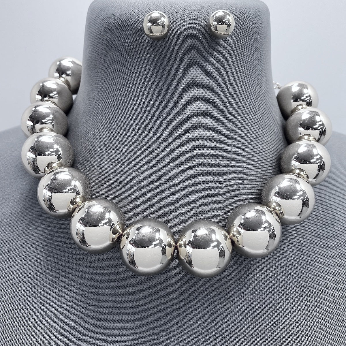N3106 | Polished Bead Necklace | YS2591
