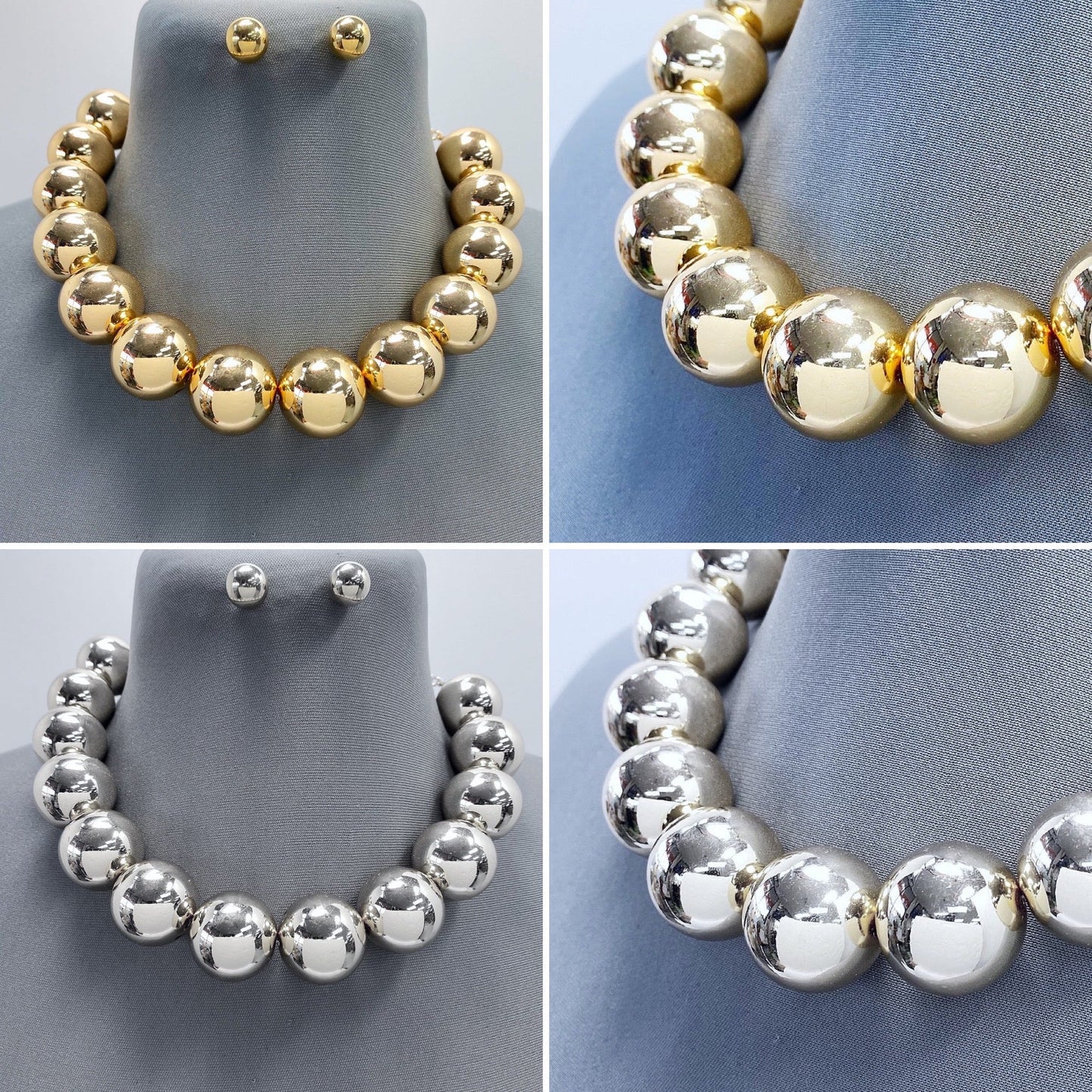 N3106 | Polished Bead Necklace | YS2591