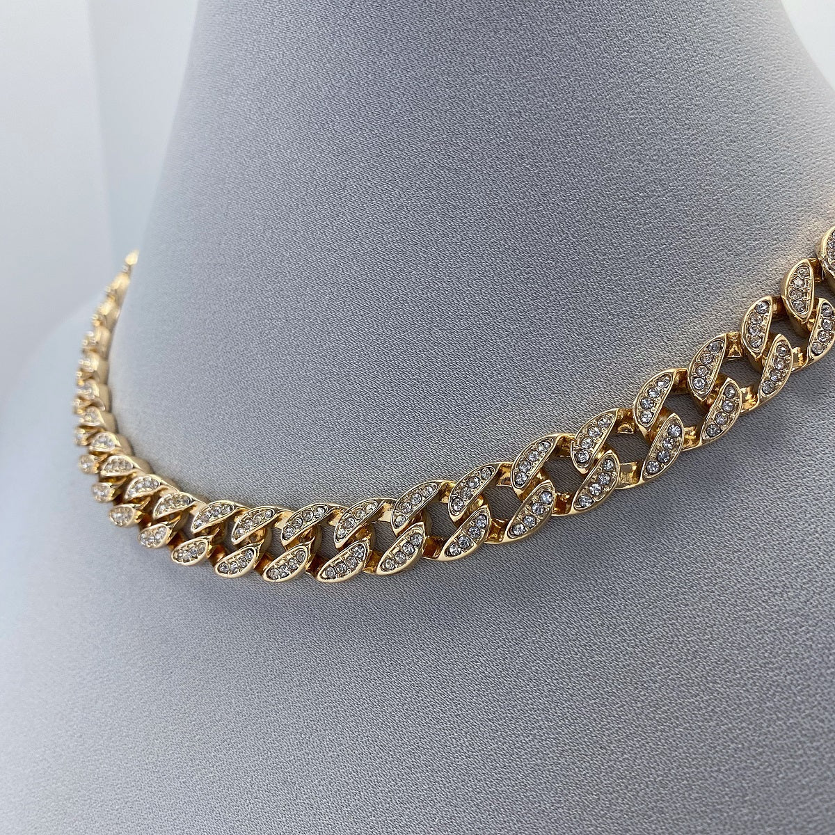 N3189 | Pavé Cuban Link Necklace Set | KS5077