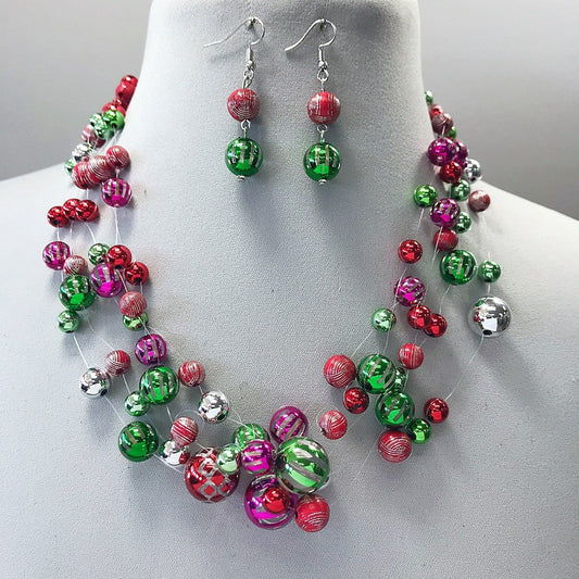 N0628 FNE6474 Christmas Necklace