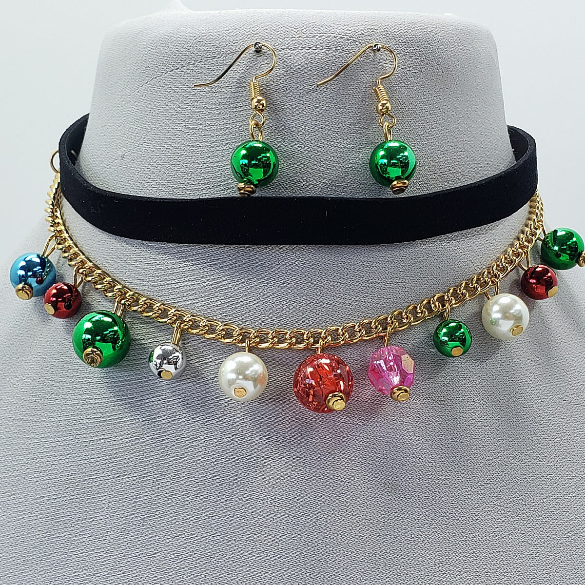 N0623 FNE4958 Christmas Choker Necklace