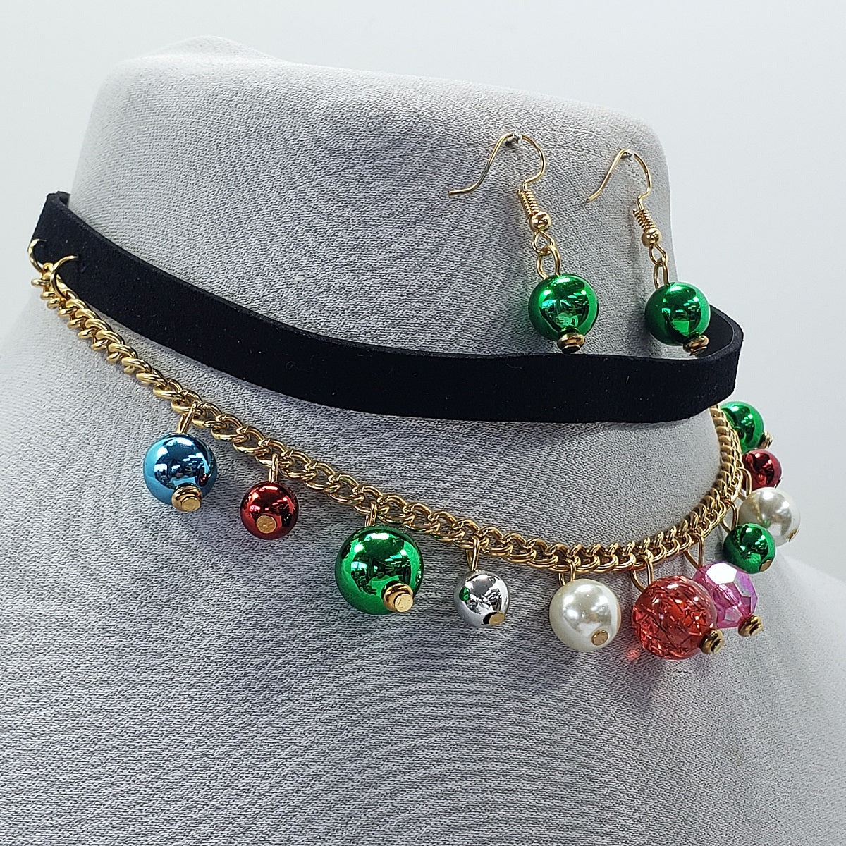 N0623 FNE4958 Christmas Choker Necklace