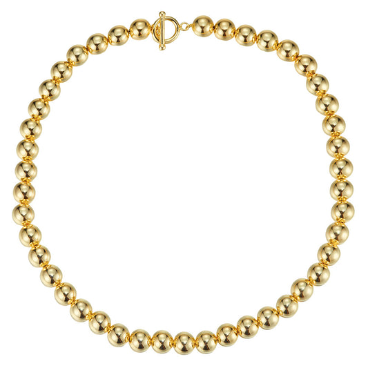 N0740 NE9372 Ball Link Necklace