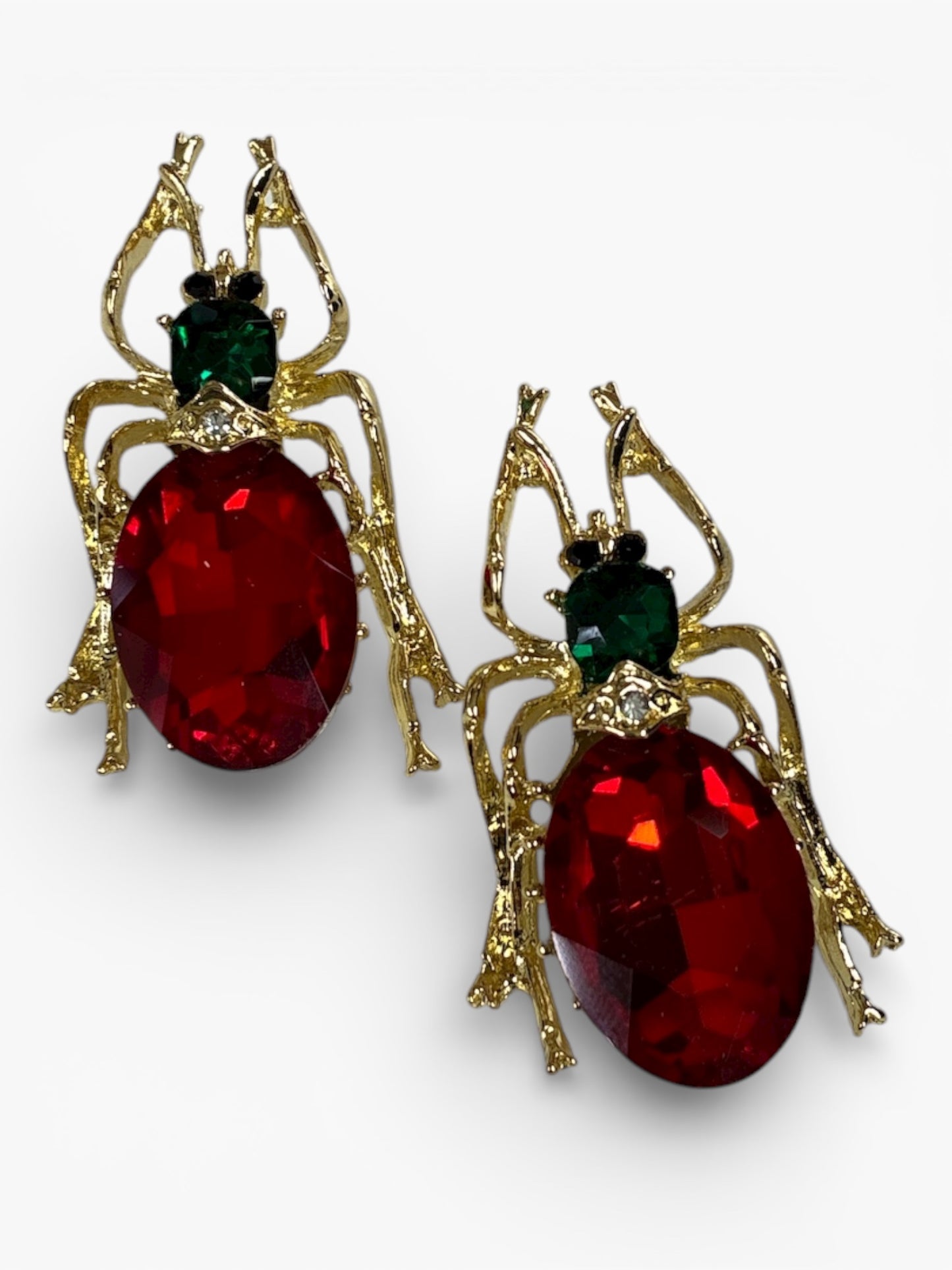 E2231 | Jeweled Spider Earrings |ER2612