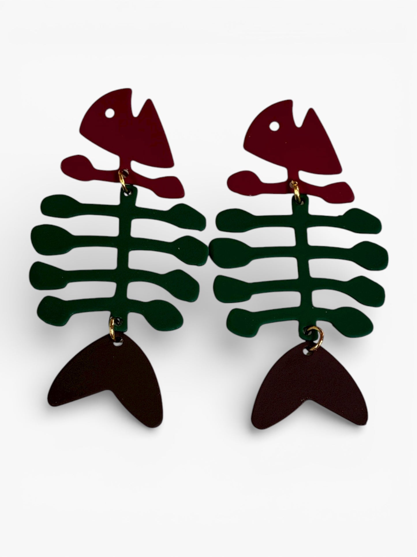 E2253 | Fish Bone Earrings |ER2634