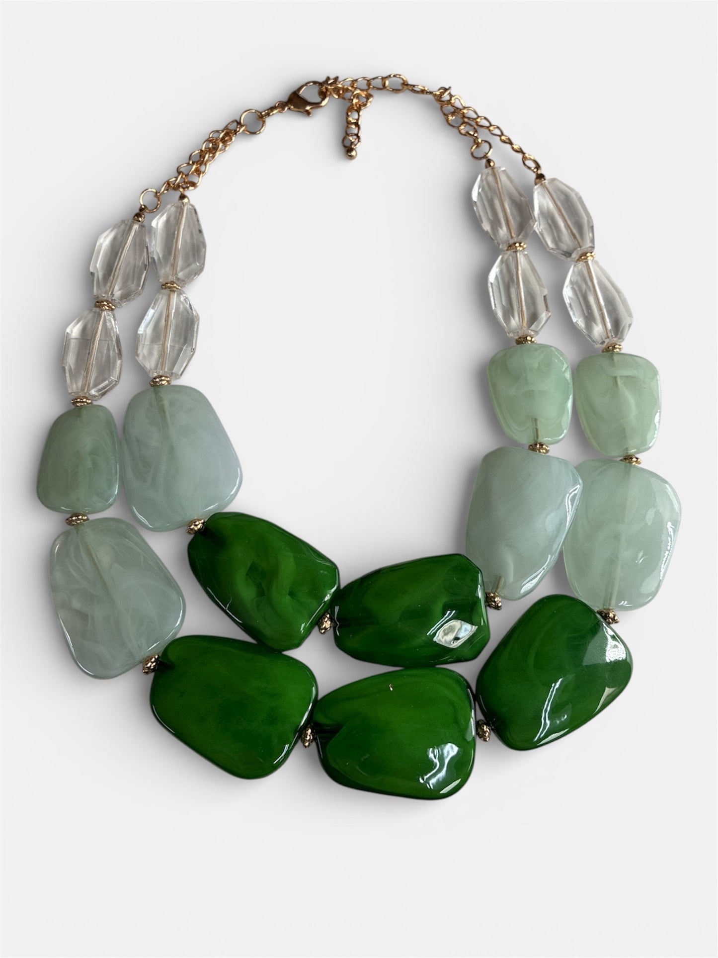 N5110 | Acrylic Double Strand Short Necklace |APD9996