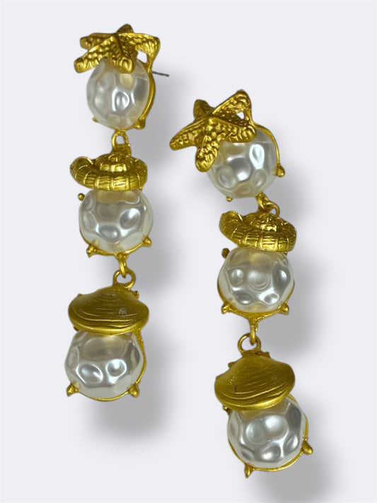 E2225| Modern Pearl Stack Earrings | ER2606