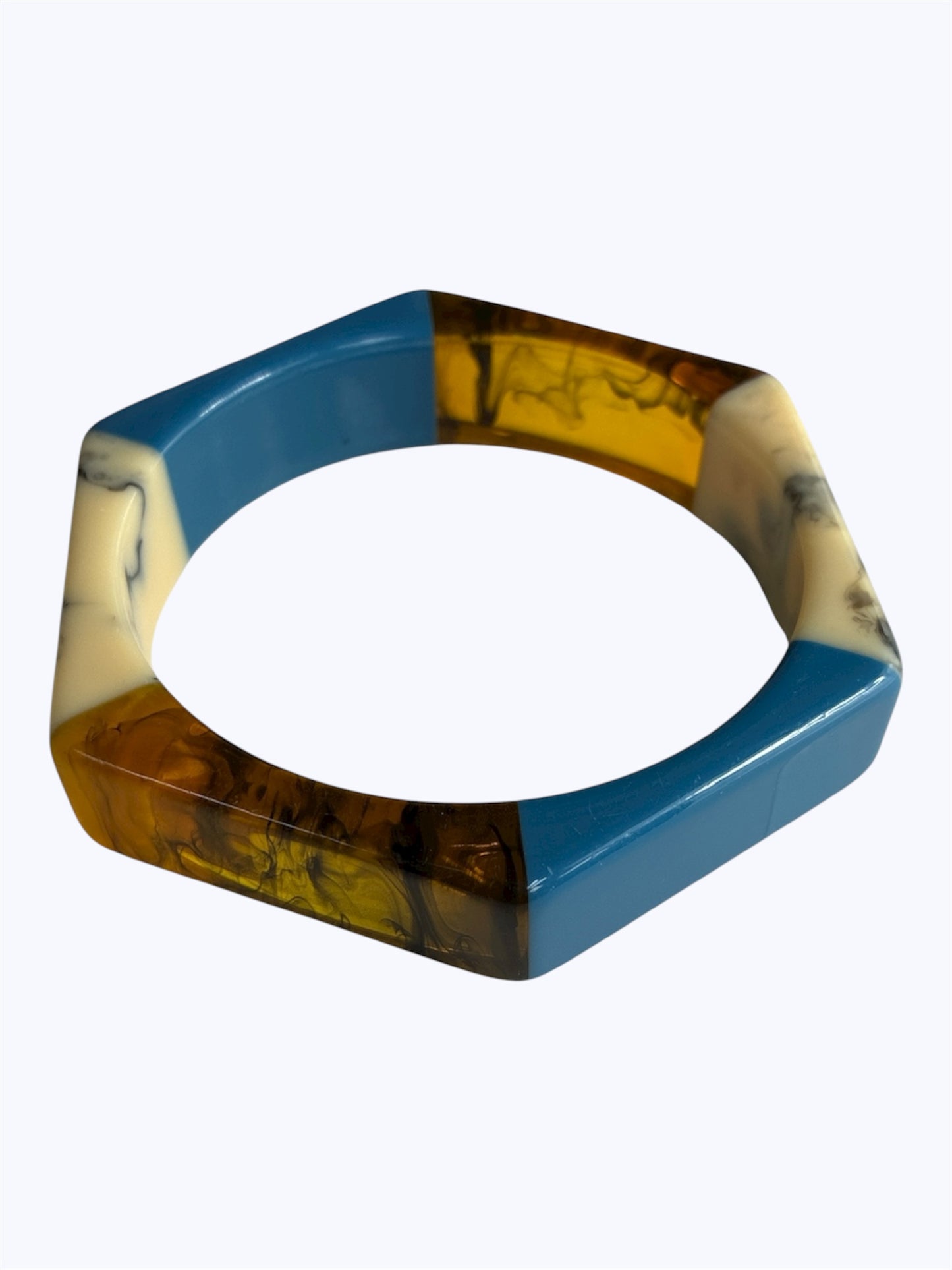 B0407 | Hexagon Colorblock Bracelet | BR22566