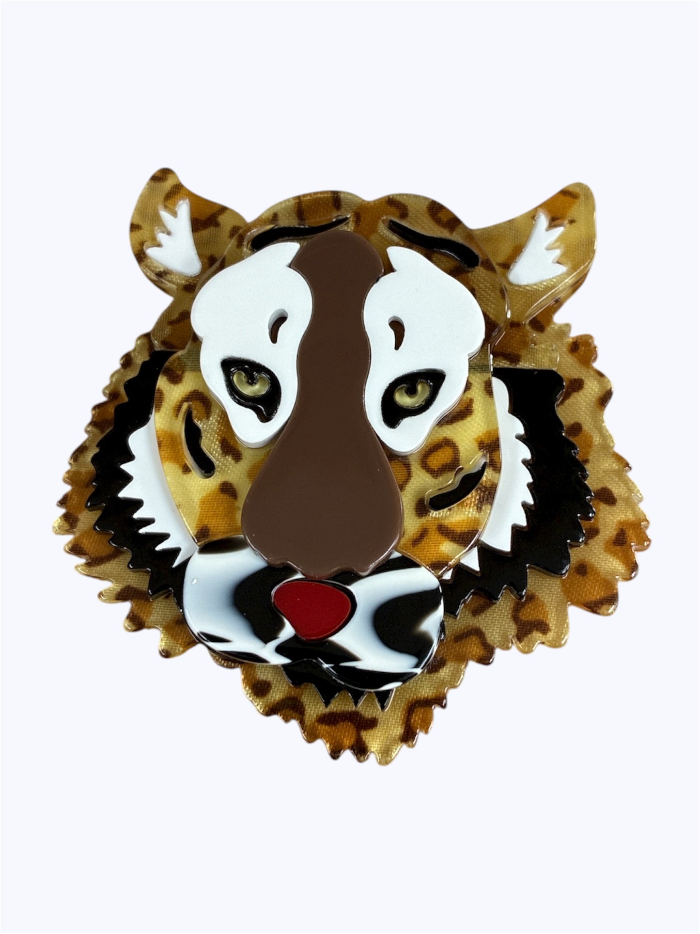 BR0321 | Fierce Tiger Motif Brooch | C0-6-374