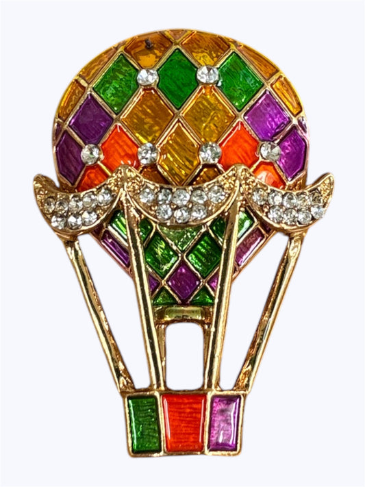 BR0361 | Hot Air Balloon Statement Brooch | L1-6-2781
