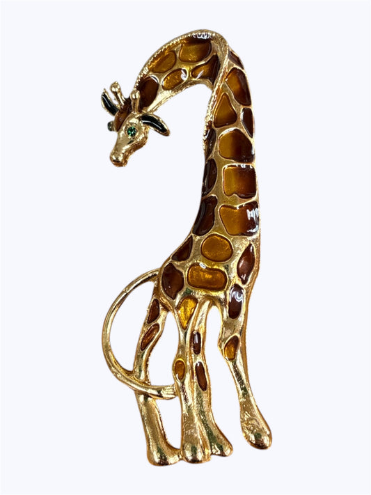 BR0312 | Giraffe Statement Brooch | F0-5-7174